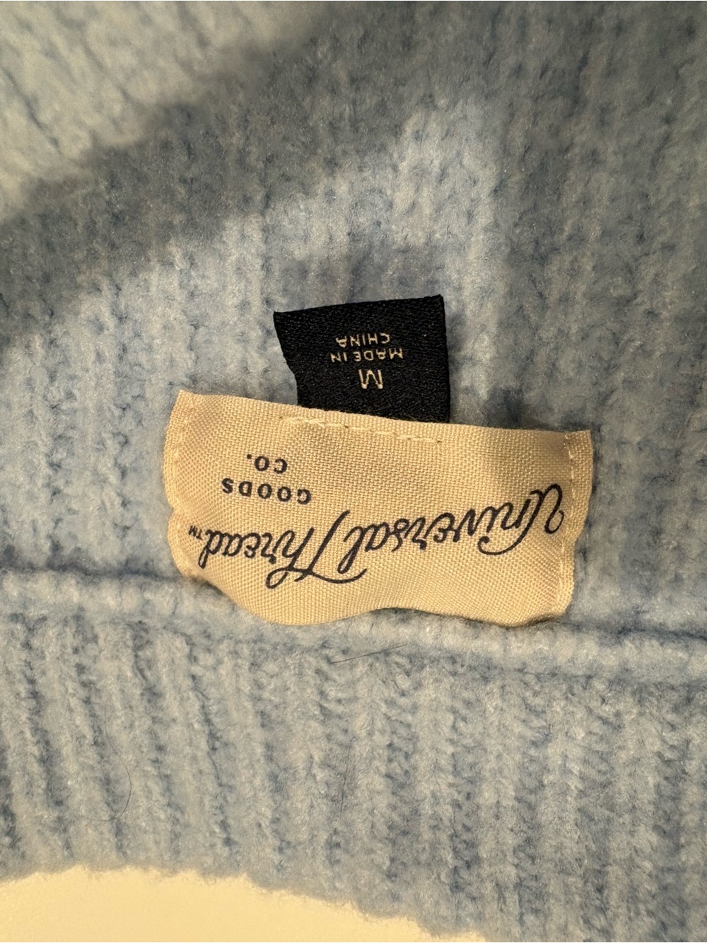 Universal Thread Light Blue Ribbed Crewneck Sweater M - Picture 5 of 7